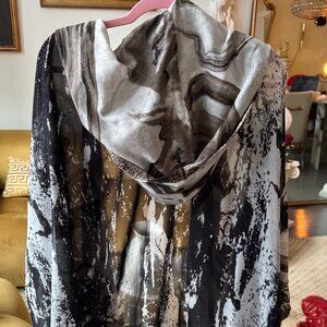 One of a Kind Hooded Kaftan/ Cape / Kimono